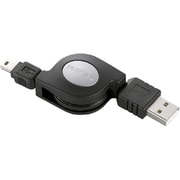 GP-CR08BK [ゲーム用充電・転送USB2.0ケーブル 巻取りタイプ ブラック 0.8m]