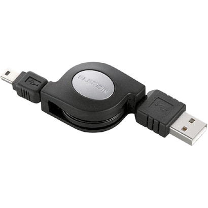 GP-CR15BK [ゲーム用充電・転送USB2.0ケーブル 巻取りタイプ ブラック 1.5m]