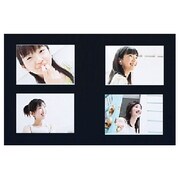 写真台紙アレンジュ L-2/L-2 レザーブラック