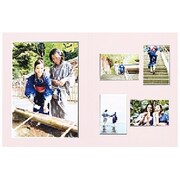 写真台紙アレンジュ A4/縦横L-4 ピーチピンク