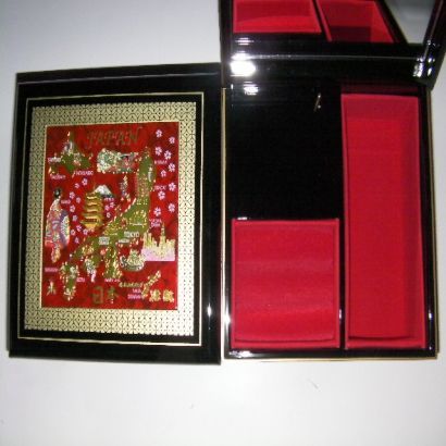 M81 [彫金宝石箱 Chokin Jewelry box 日本地図R]