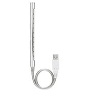 USB接続 アルミボディ フレキシブルアーム採用10LEDライト シルバー GH-LED10FLS