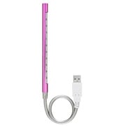 USB接続 アルミボディ フレキシブルアーム採用10LEDライト マゼンタ GH-LED10FLM