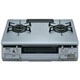 ガステーブル（都市ガス13A用 左強火タイプ） フッ素コート KGE-M661FTS(SL)L/13A