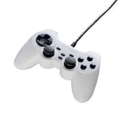 有線ゲームパッド 12ボタン デジタル/アナログ対応 ホワイト BSGP1203WH
