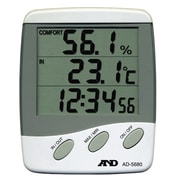 AD-5680 [温湿度計 時計付デジタル温湿度計]