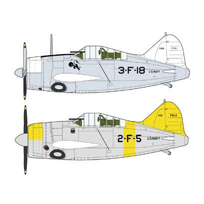 1/72 F2A-1/2 バッファロー 「U.S.ネイビーコンボ」(2機セット)