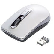 無線(2.4GHz)レーザー式マウス 横スクロールタイプ 5ボタン ホワイト BSMLW04WH