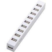 USB2.0ハブ 10ポート セルフパワー＆バスパワー両対応 ホワイト U2H-Z10SWH