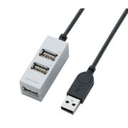 USBハブ 3ポート バスパワー専用 1.0m シルバー U2H-TZ310BSV