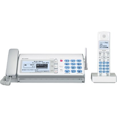 普通紙FAX（子機1台） ホワイト系 fappy（ファッピィ） UX-D82CL