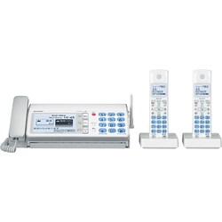 【ギフ_包装】 シャープ - ヨドバシ.com SHARP ホワイト 普通紙FAX（子機2台） 電話機