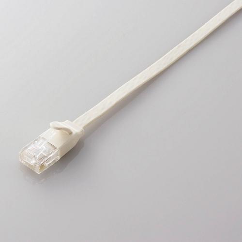 LANケーブル CAT6A フラット より線 アイボリー 1m LD-GFA/BE1