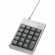 USB接続 テンキーボード SD/miniSD/microSDカードリーダー/ライター付き シルバー BSTKR01SV
