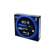 録画用BD-R追記型 1-4倍速 片面1層 25GB 3枚 インクジェットプリンタ対応 RVBR25-F03-114