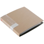 CD/DVDファイル ブックタイプ 12枚収納 ベージュ BSCD01F12BG