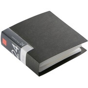 CD/DVDファイル ブックタイプ 24枚収納 ブラック BSCD01F24BK