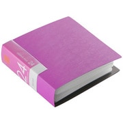 CD/DVDファイル ブックタイプ 24枚収納 ピンク BSCD01F24PK