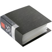 CD/DVDファイル ブックタイプ 36枚収納 ブラック BSCD01F36BK