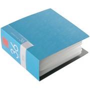 CD/DVDファイル ブックタイプ 36枚収納 ブルー BSCD01F36BL