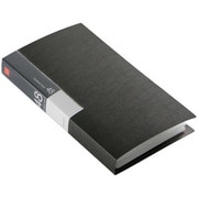 CD/DVDファイル ブックタイプ 48枚収納 ブラック BSCD01F48BK