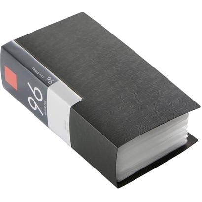 CD/DVDファイル ブックタイプ 96枚収納 ブラック BSCD01F96BK