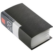 CD/DVDファイル ブックタイプ 120枚収納 ブラック BSCD01F120BK
