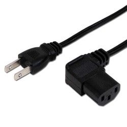 ヨドバシ Com Ainex アイネックス Acp 15l Bk Ac電源ケーブル極細l型タイプ 2ピンオス 3ピンl型メス 通販 全品無料配達
