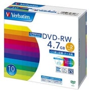 DHW47NDP10V1 [データ用DVD-RW 4.7GB 1-2倍速対応 10枚 インクジェットプリンタ対応 CPRM対応]