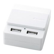 TR-DUSLIDE-WT [2ポートUSB充電器 スライドスタイル ホワイト]