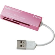 SDカード/microSD専用カードリーダライタ ピンク CRW-SD43P