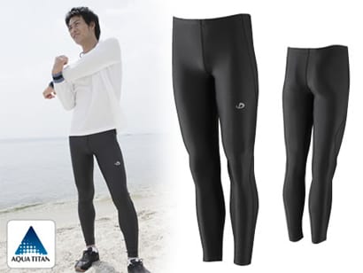 SPORTS SPATS ロング (吸汗速乾) [スポーツスパッツ （LLサイズ・ブラック）]