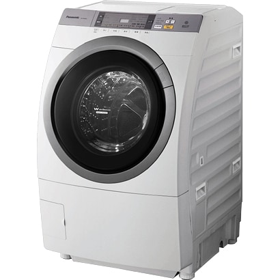 エコナビ搭載　ヒートポンプ乾燥方式　ななめ型ドラム式洗濯乾燥機（9.0kg） 左開き　クリスタルホワイト NA-VR3600L-W