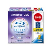 録画用BD-R追記型 LTH TYPE 1-4倍速 片面1層 25GB 5枚 インクジェットプリンター対応 BV-R130FW5