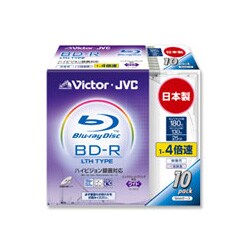 録画用BD-R追記型 LTH TYPE 1-4倍速 片面1層 25GB 10枚 インクジェットプリンター対応 BV-R130FW10