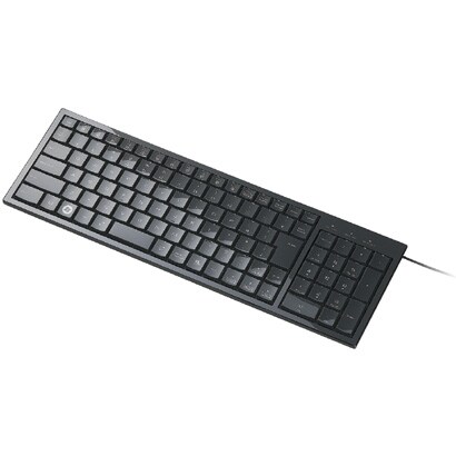 パンタグラフ式キーボード 103キー Crystal Style ブラック TK-FCP011BK