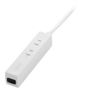 USBポート付きOAタップ 2個口/1ポートタイプ 1m ホワイト BSTA22U10WH