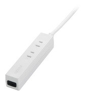 USBポート付きOAタップ 2個口/1ポートタイプ 2m ホワイト BSTA22U20WH