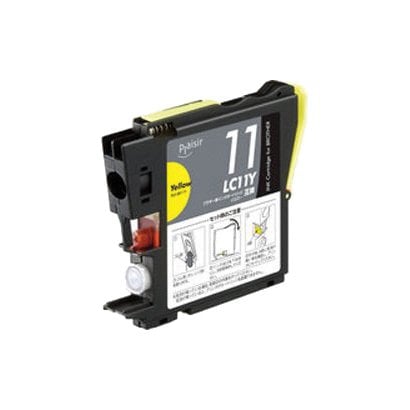 互換インクカートリッジ ブラザー LC11Y イエロー（染料） PLE-BR11Y