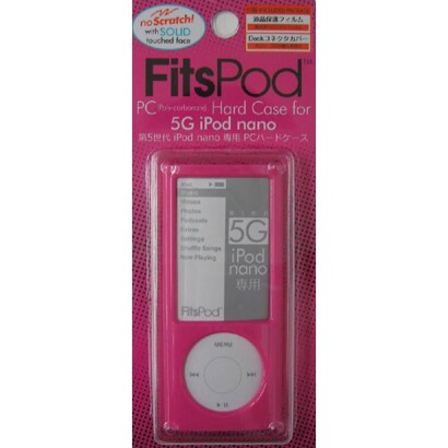 第5世代 iPod nano用 ポリカーボネイトハードケース ピンク IPN5G-01PK