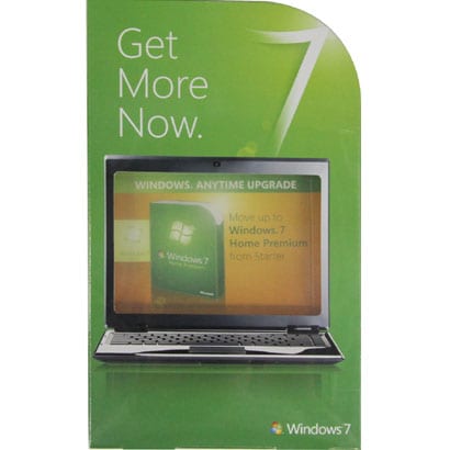 Windows 7 Anytime Upgrade Starter to Home Premium 英語版