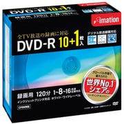 録画用DVD-R 120分 16倍速 CPRM対応 10+1枚 インクジェットプリンタ対応 DVDR120PWBC11P