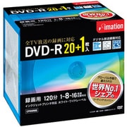 録画用DVD-R 120分 16倍速 CPRM対応 20+1枚 インクジェットプリンタ対応 DVDR120PWBC21P