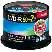 録画用DVD-R 120分 16倍速 CPRM対応 50+2枚 インクジェットプリンタ対応 DVDR120PWBC52S