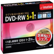 録画用DVD-RW 120分 2倍速 CPRM対応 5+1枚 インクジェットプリンタ対応 DVDRW120PWAC6P