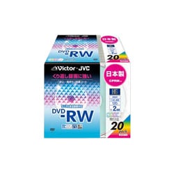 録画用DVD-RW 120分 1-2倍速 CPRM対応 20枚 インクジェットプリンター対応 VD-W120KX20