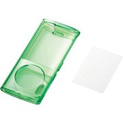 第5世代 iPod nano用 ハードケース クリアタイプ(液晶保護フィルム付) グリーン AVA-N09PCGN