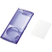 第5世代 iPod nano用 ハードケース クリアタイプ(液晶保護フィルム付) パープル AVA-N09PCPU