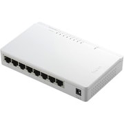 ギガビットイーサネット対応スイッチングハブ 8ポート ホワイト LAN-GSW08/PAW