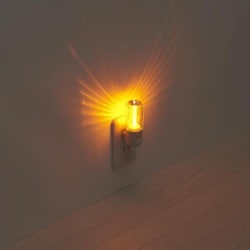 センサーナイトライト アンバー色LED 2個入り NL30AM2P
